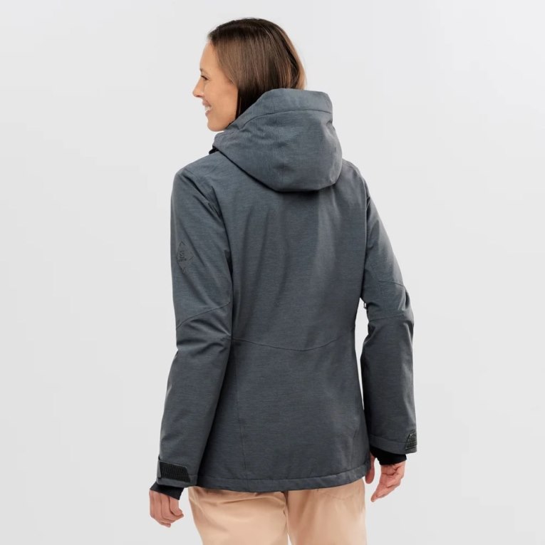 Salomon Proof Light Insulated Hoodie Women's Ski Jackets Black | CA 93T87